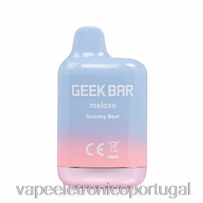 Vape Eletrônico Geek Bar Meloso Mini 1500 Ursinho De Goma Descartável